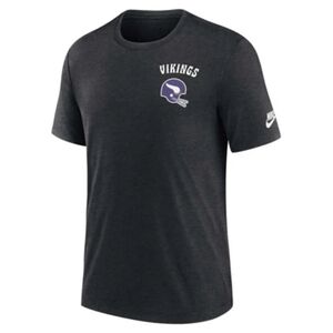 Nike NFL Minnesota Vikings Dark Grey Logo Tee In Medium NWT